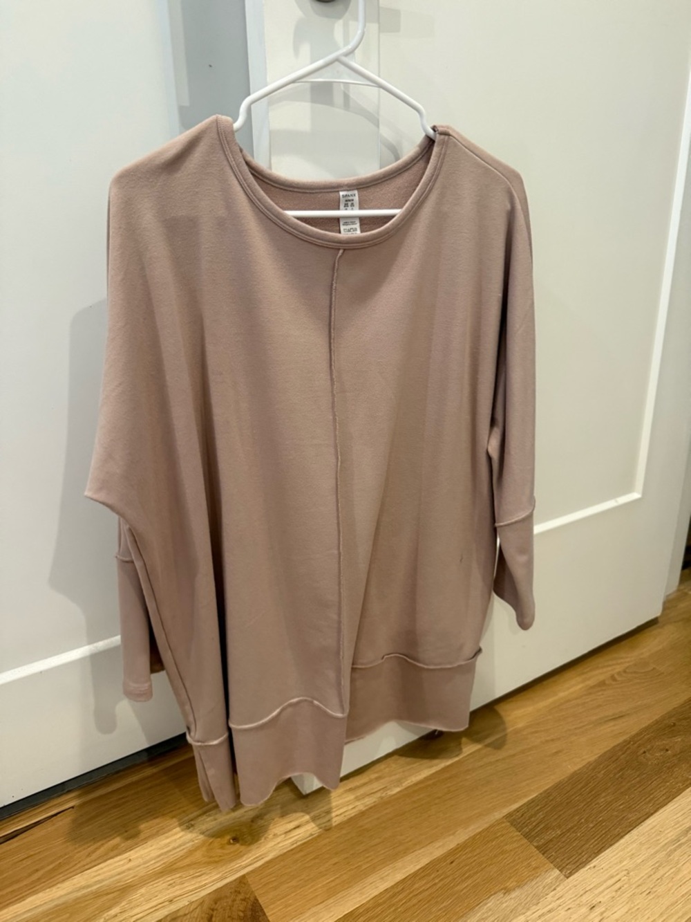 Spanx Relaxed Scoop Neck Women's Top in Mauve